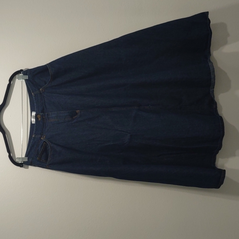 Isaac Mizrahi for Target Denim Midi Skirt Size 14